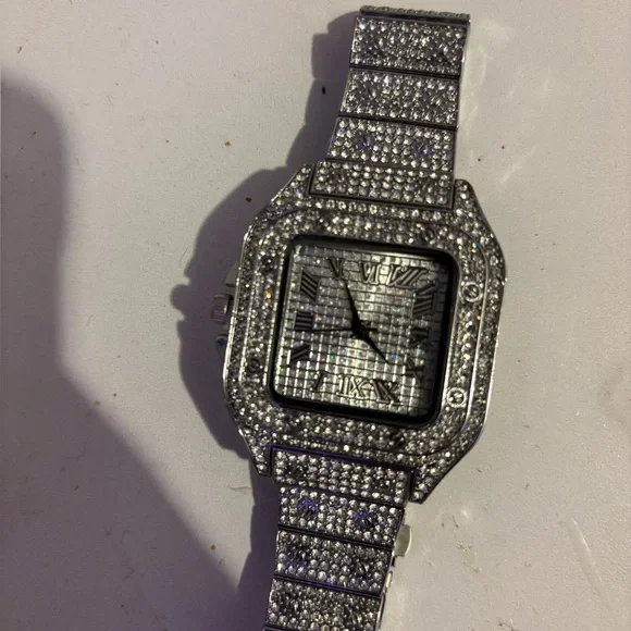Silver Rhinestone Watch - Picture 2 of 5